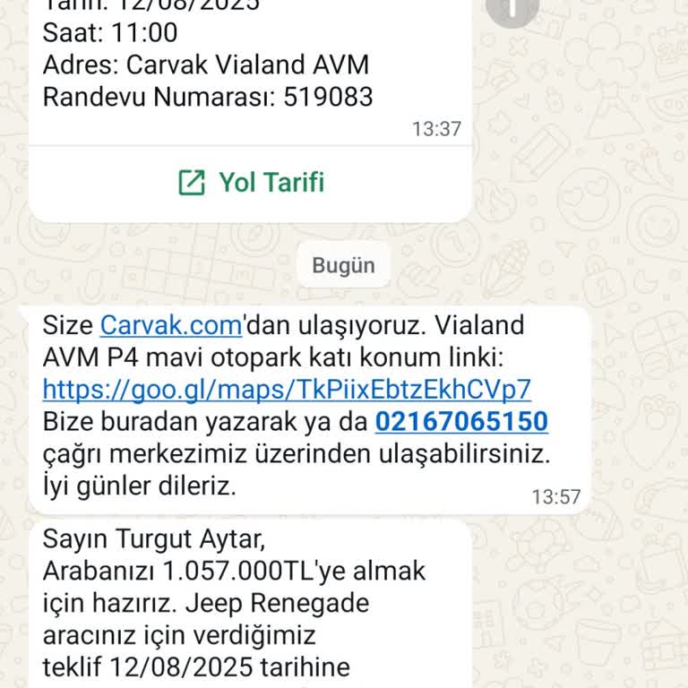 Carvak'tan Satışta Ön Fiyatın Sebepsiz Düşürülmesi Ve İletişim Sorunu