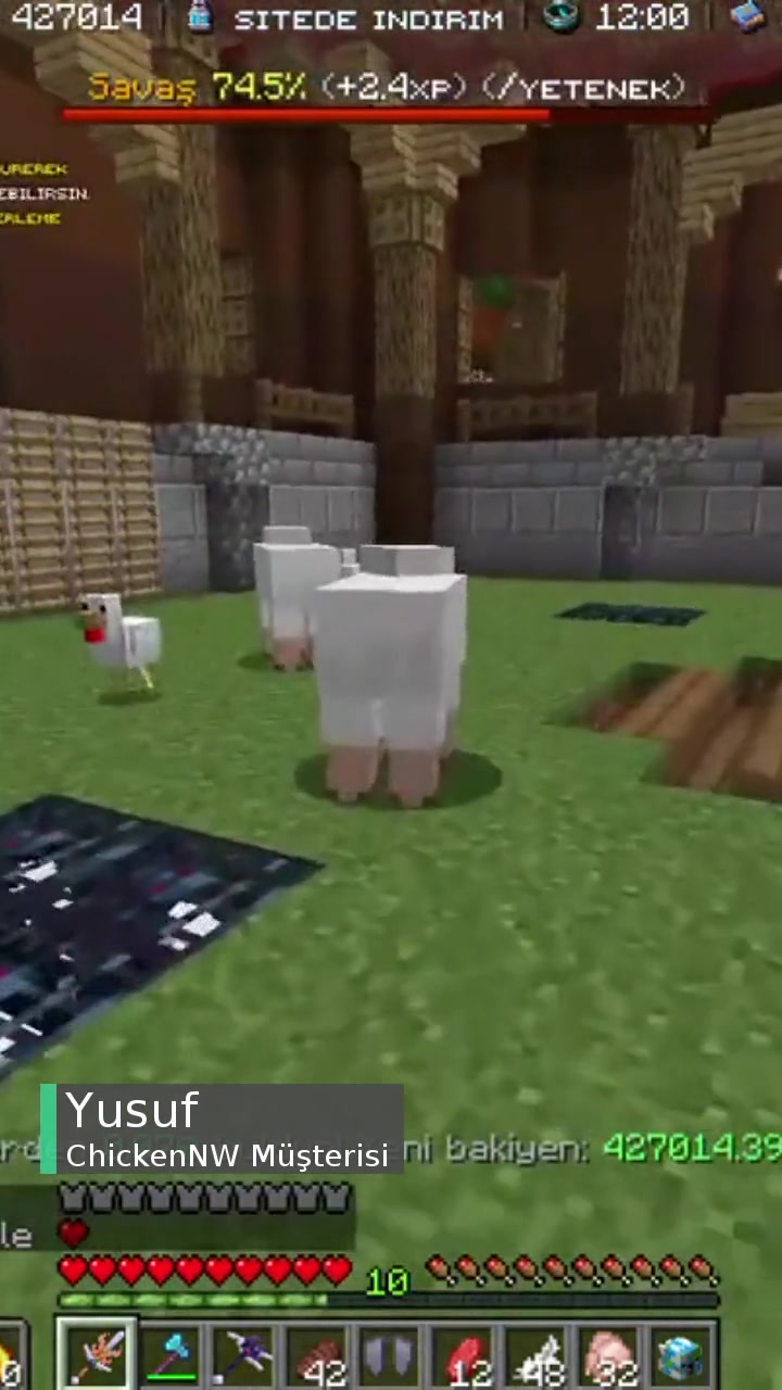 Chickennw Warp Mobarena'da Oynarken Atılıyorum videonun kapak resmi