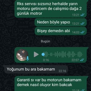 Yeni Alınan Motosikletin Sürekli Arızalanması Ve Servisin İlgisizliği Mağdur Ediyor