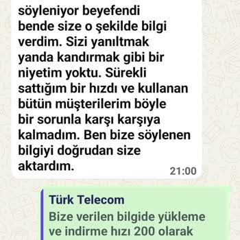 Vaat Edilen 200 Mbps Upload Hızı Ve Sabit Fiyat Sözleri Yerine Getirilmedi