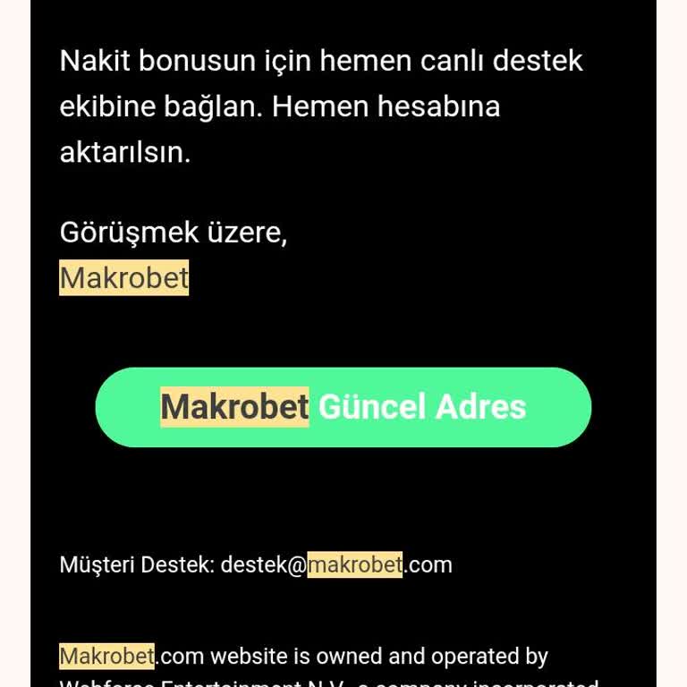 Makrobet Nakit Bonus Kampanyası Hakkında Mağduriyet