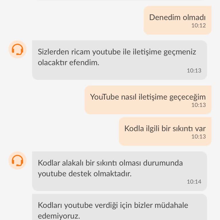 Trendyol Plus Youtube Kodum Çalışmıyor Müşteri Hizmetleri Çözüm Sunmuyor