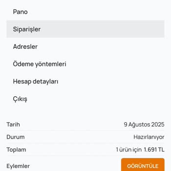 Siparişim Ne Zaman Gelecek Bilgi Alamıyorum