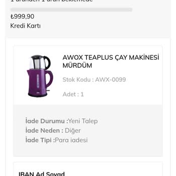 Awox Ücret İadesi Bir Türlü Yapılmıyor: Beklemekten Yoruldum