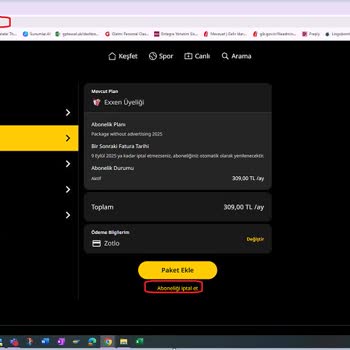 Exxen Üyelik İptali Yapılamıyor, Para İadesi Talebim Var