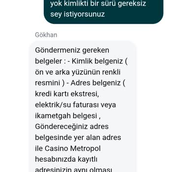 Casino Metropol Çekim İşlemi İçin Sürekli Artan Belge Talepleri Ve Gecikme Mağduriyeti