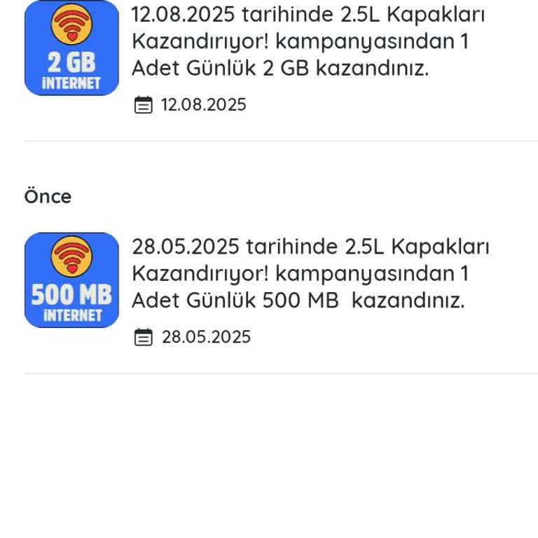 Kazandırio Pepsi Kampanyasında 2 GB İnternet Hattıma Tanımlanmadı