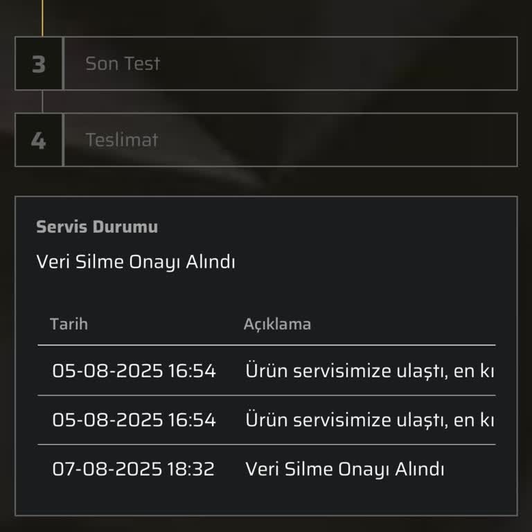 Teknik Serviste Bekleyen Laptop İçin Bilgi Ve İşlem Gecikmesi Mağduriyeti