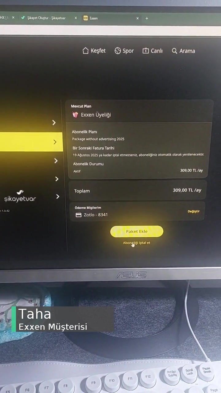 Exxen Üyelik İptali Yapamıyorum, Para Çekilmesini İstemiyorum videonun kapak resmi