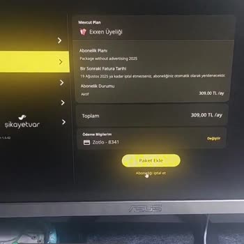 Exxen Üyelik İptali Yapamıyorum, Para Çekilmesini İstemiyorum