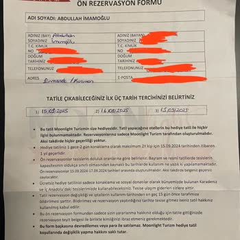 Kazandığım Hediye Tatili Kullanamıyorum