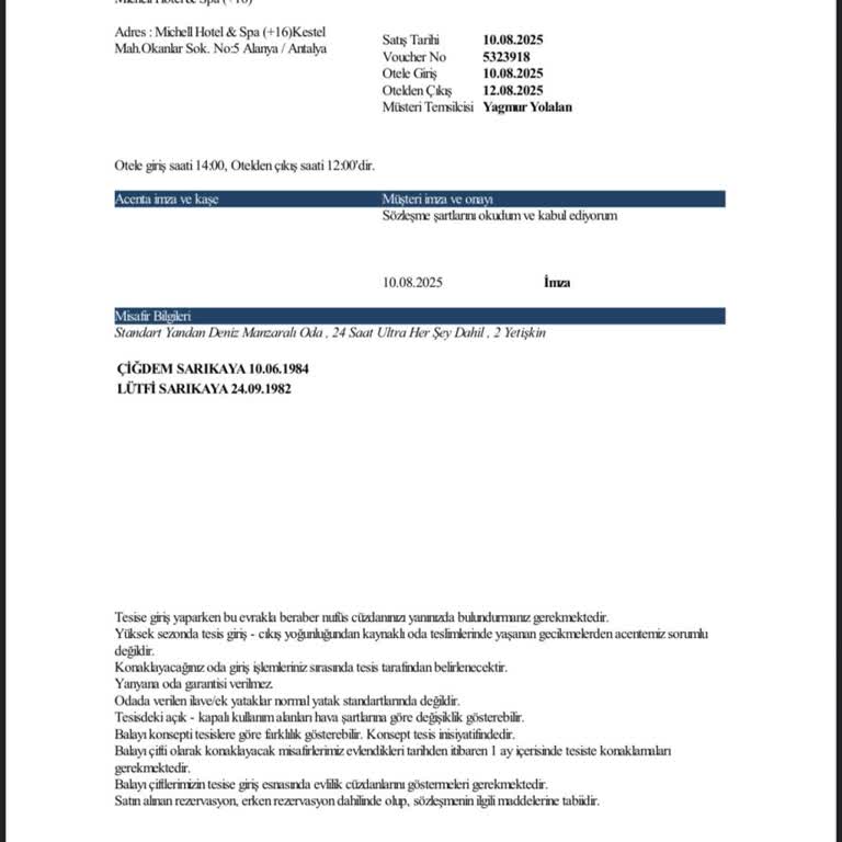 Rezervasyon Sonrası Otele Giriş Yapılamadı Ve Mağduriyet Yaşandı