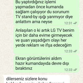 LG TV Arızası Sonrası Kumandam Da Bozuldu Çözüm Bekliyorum