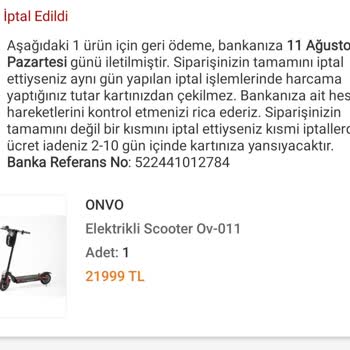 İade Tutarım Hesabıma Geçmedi Mağduriyet Yaşıyorum