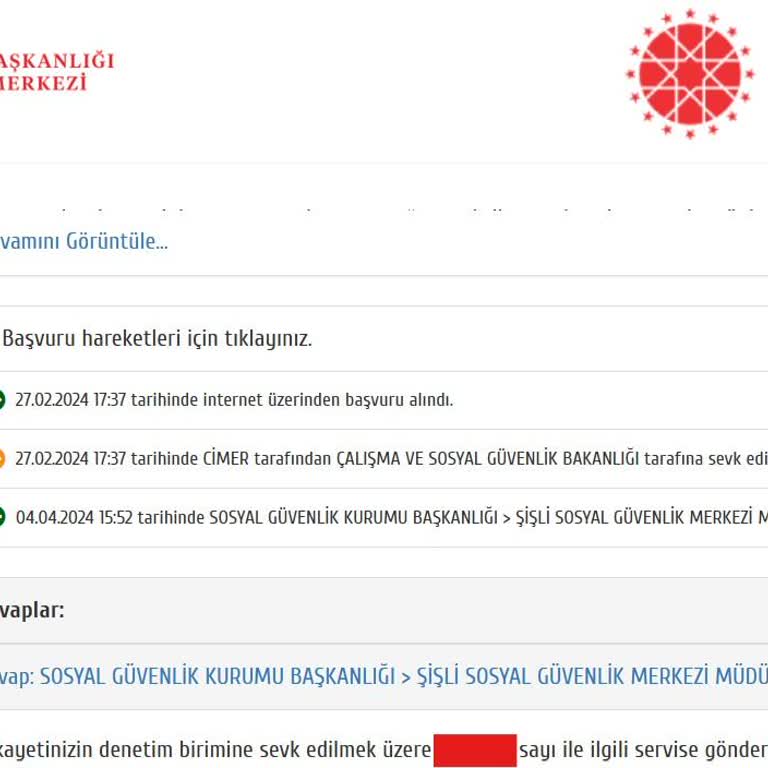 Başvurumun Sonuçlandırılmaması Ve Bilgilendirme Eksikliği