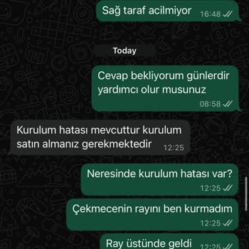 Vivense'den Alınan Şifonyerin Ray Sorunu Çözülmüyor, İletişimde Destek Alamadım