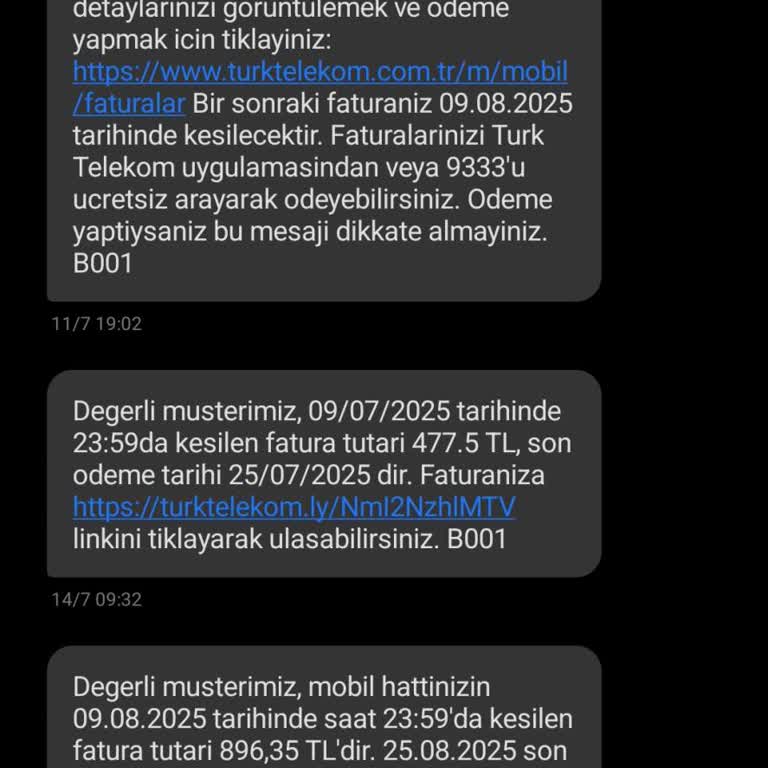 Taahhüt Bitiminde Yüksek Fatura Ve Fatura Detaylarına Ulaşamama Sorunu