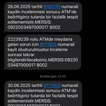 ATM'de El Konulan Paranın Eksik İadesi Nedeniyle Yaşanan Mağduriyet