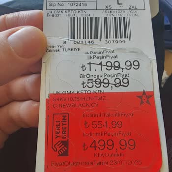 Yanlış Ürün Ve Fiyatla İşlem Yapılması Sonucu Fazla Ücret Alındı