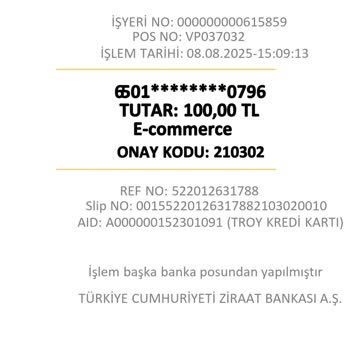 Yükleme Sonrası Para Kartıma Geçmedi, İade Talep Ediyorum