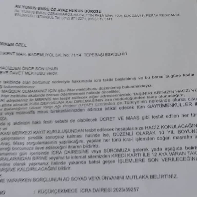 Belgesiz Ve Haksız İcra Takibiyle Mağdur Edildim, Çözüm Bekliyorum