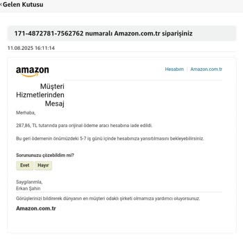 Yanlış Ürün, Eksik Para İadesi Ve Kaba Müşteri Temsilcisi Deneyimi