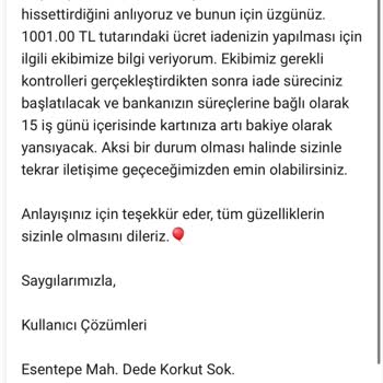 Teslim Edilmeyen Sipariş Ve Geciken İade: Mağduriyetimin Acilen Giderilmesini Talep Ediyorum