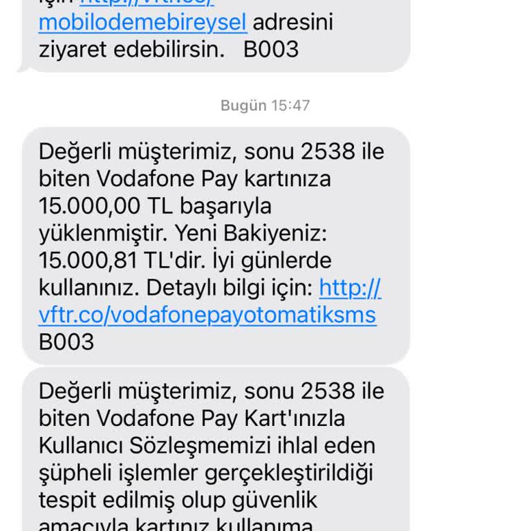 Vodafone Pay Kartım Gerekçesiz Bloke Edildi Param Kullanılamıyor