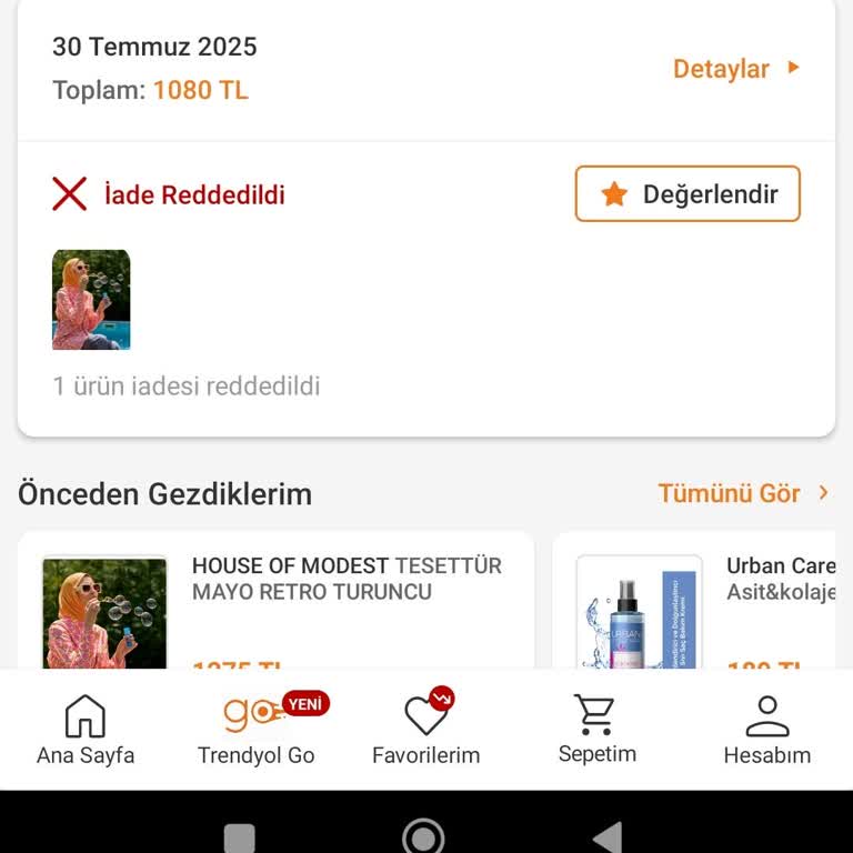 Trendyol House Of Modest Şikayeti