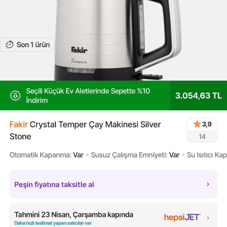 Fakir Temper Çaycımın Yerine Farklı Model Verildi, Mağduriyetim Aylardır Sürüyor