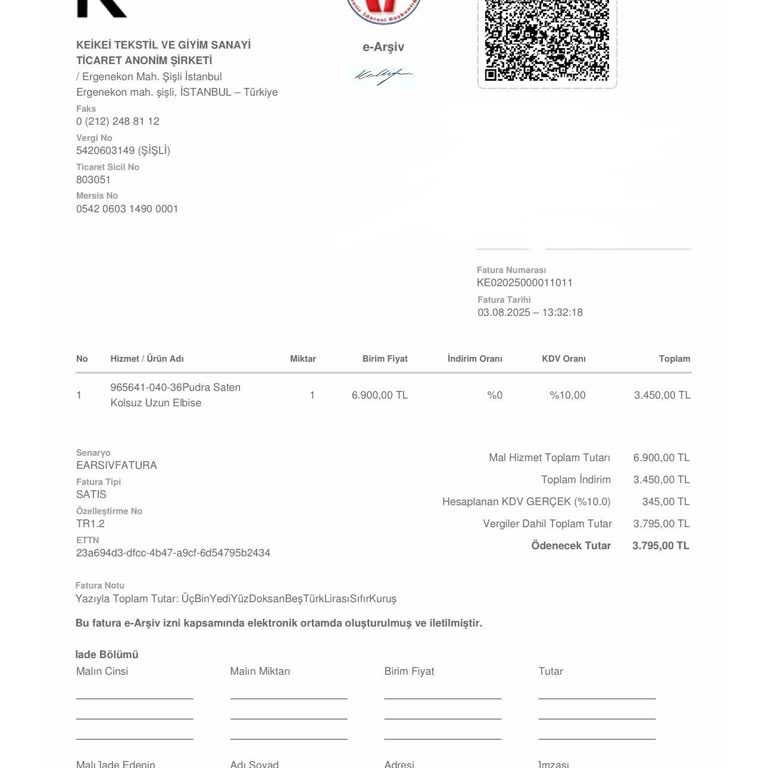 Keikei İndirimli Ürün İadesi Yasal Hakkım Reddedildi