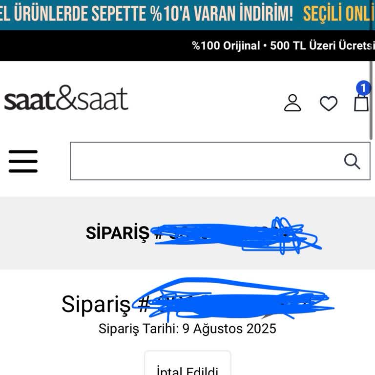 Siparişim İptal Edildi Para İadesi Ve Müşteri Hizmeti Yok