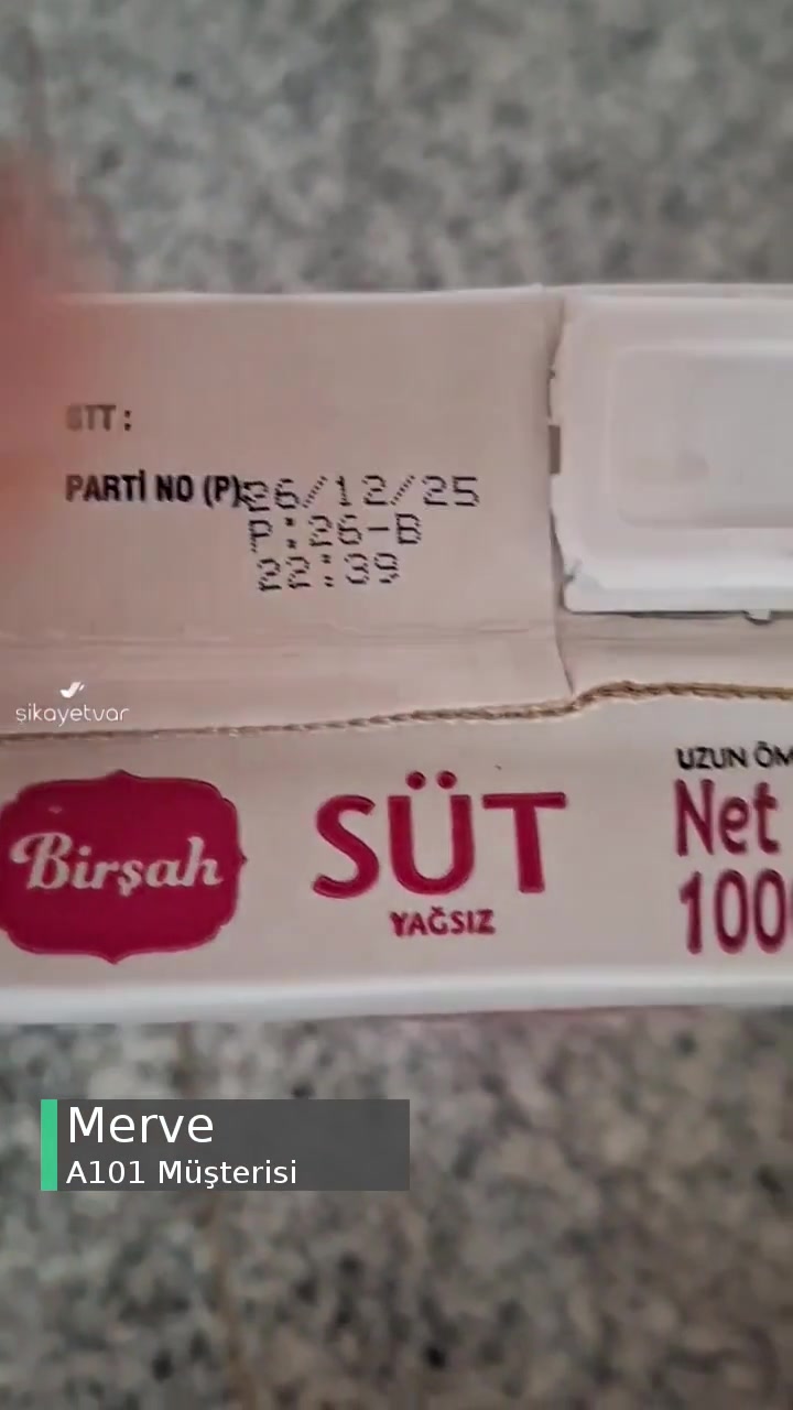 A101 Bozuk Süt Çökelek Olmuş videonun kapak resmi