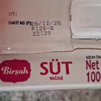 A101 Bozuk Süt Çökelek Olmuş