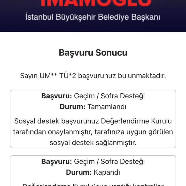 Sosyal Yardım Gıda Desteğinin Gerekçesiz Kesilmesi Ve Bilgilendirme Eksikliği