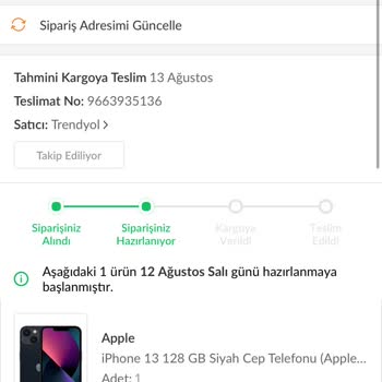 Trendyol'dan Aldığım İndirimli iPhone Siparişim Açıklamasız İptal Edildi