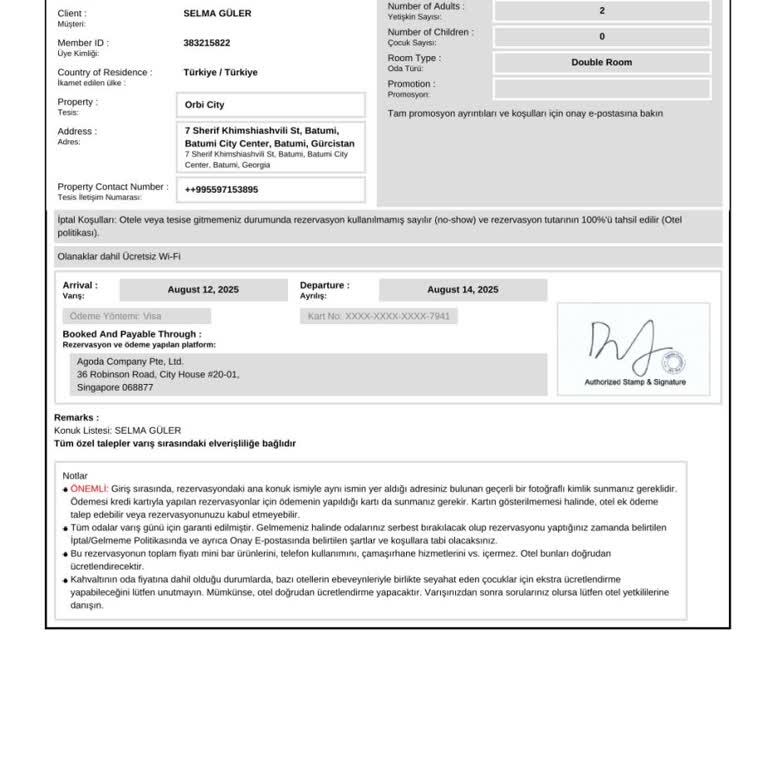 Agoda'dan Eksik Bilgi Ve İade Sorunu: Müşteri Hizmetleri Yetersizliği