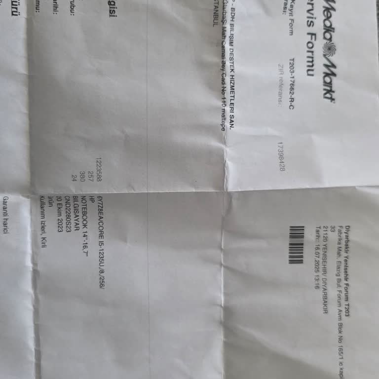 Media Markt'ta Garanti Kapsamında Laptop Tamirinde Aşırı Gecikme Ve Çözüm Eksikliği