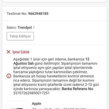Onaylanan Siparişin Sebepsiz İptali Ve Ürünün Teslim Edilmemesi