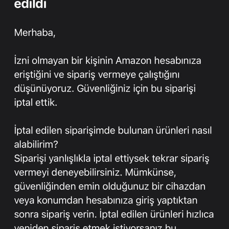 Siparişlerimin Şüpheli Aktivite Gerekçesiyle Sürekli İptal Edilmesine Çözüm Bekliyorum