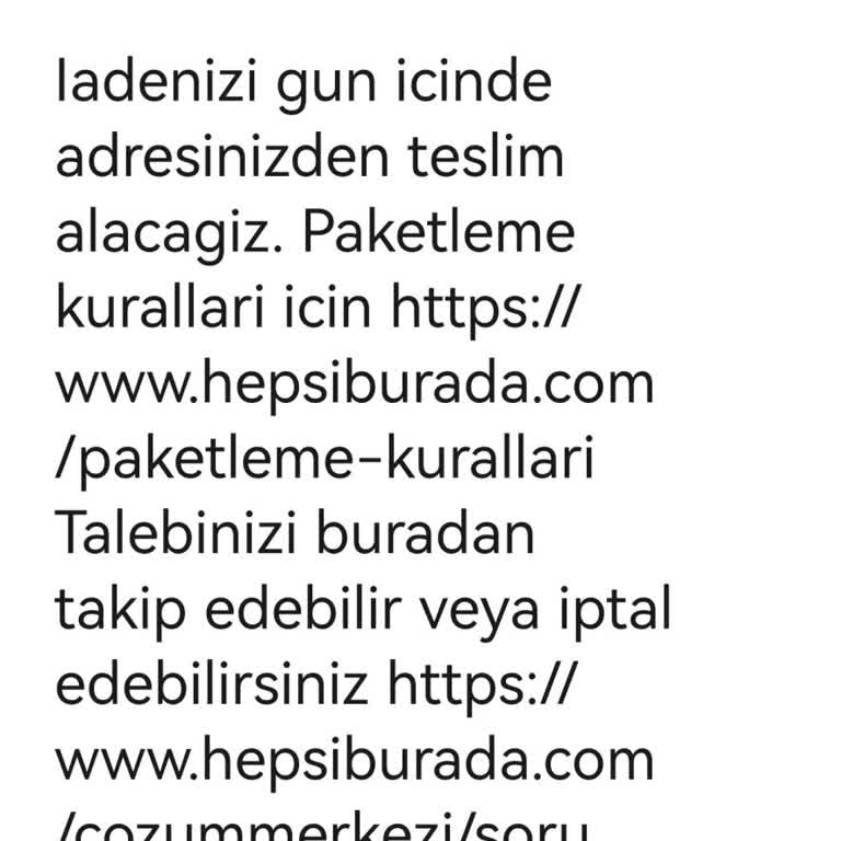 Kurye İademi Almadı, Bahaneler Ve İlgisizlik!