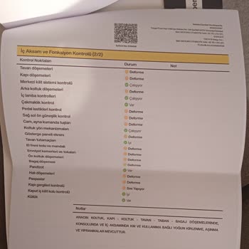 Ekspertiz Sonucunda Ortaya Çıkan Kusurlar Ve Firma Desteği Eksikliği