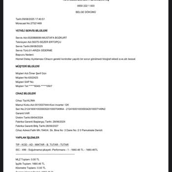 Klimanın Su Sızıntısı Ve Yetersiz Servis Desteği Mağduriyet Yaşattı