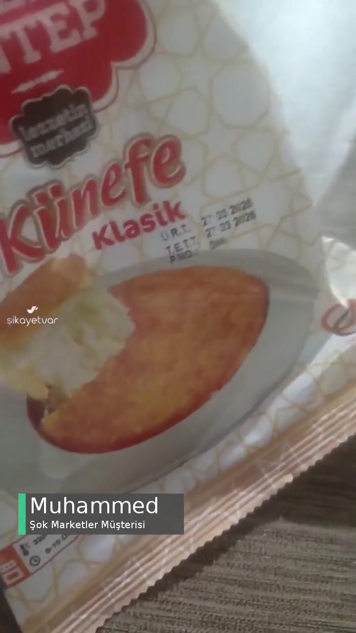 Şok Marketler Lezzeti Antep Künefe Bozuk Çıktı! videonun kapak resmi