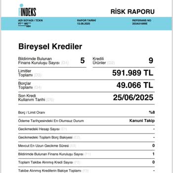 Kredi Notum Güncellenmiyor, Hesabım Pasif Görünüyor
