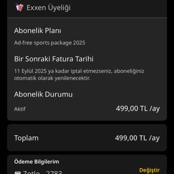 Ücretini Ödediğim Spor Paketine Erişemiyor, İade Talep Ediyorum