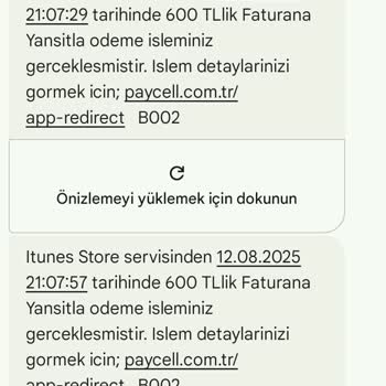 Onayım Dışında 3000 TL İtunes Ücreti Ve Yetersiz Müşteri Hizmeti