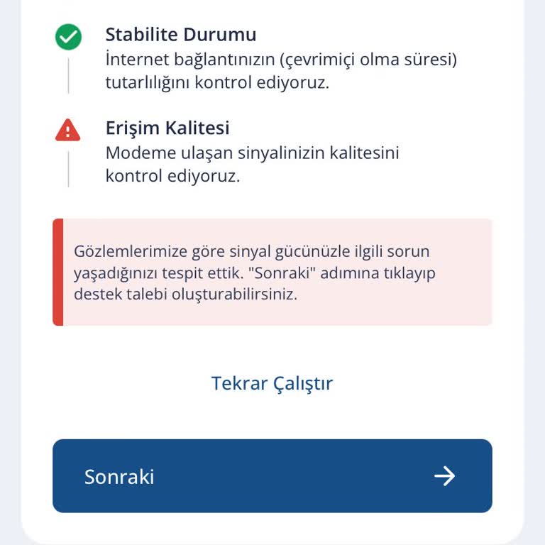Bir Aydır Devam Eden İnternet Sinyal Sorunum Çözülmüyor