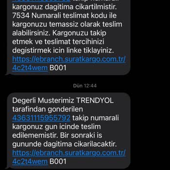 Kargom İki Gündür Adresime Teslim Edilmiyor Şubeden Almam İsteniyor