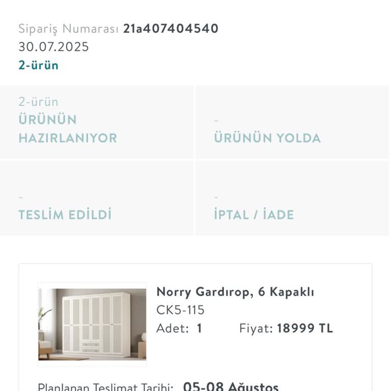 Vivense Siparişim Zamanında Teslim Edilmedi, Müşteri Hizmetlerinden Çözüm Alamadım